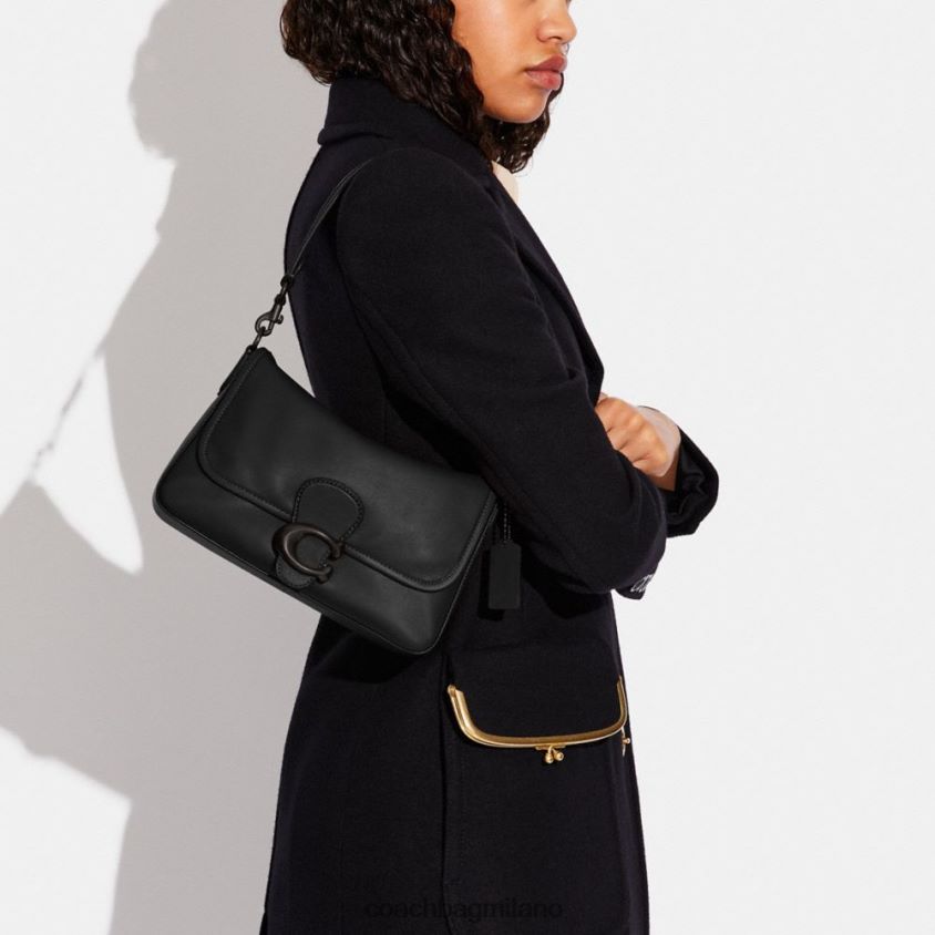 Coach donne borsa a tracolla morbida tabby v5/nero FPN0Z8103