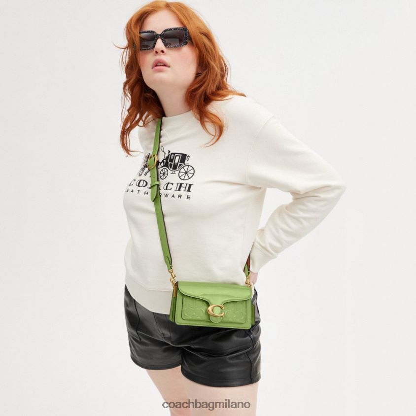 Coach donne borsa a tracolla tabby 20 in pelle esclusiva b4/verde FPN0Z8145