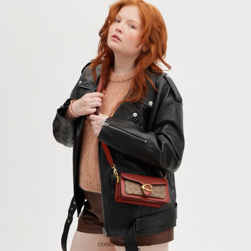 Coach donne borsa a tracolla tabby 20 in tela esclusiva b4/ruggine marrone chiaro FPN0Z8137
