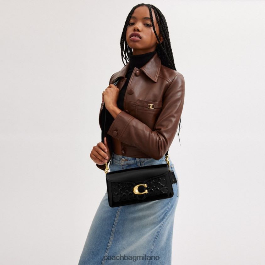 Coach donne borsa a tracolla tabby 26 in pelle esclusiva b4/nero FPN0Z8143
