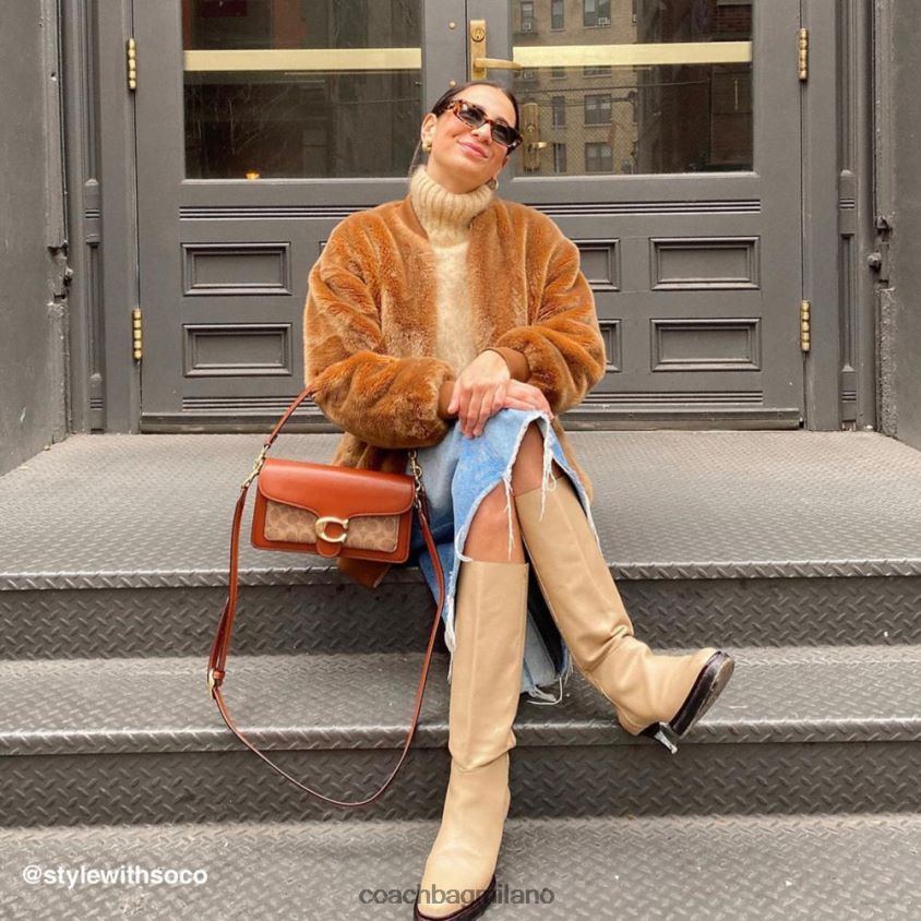 Coach donne borsa a tracolla tabby 26 in tela esclusiva b4/ruggine marrone chiaro FPN0Z8165