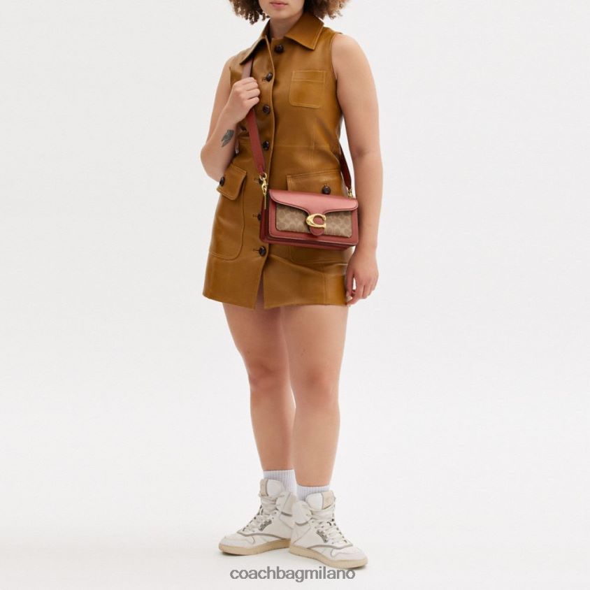 Coach donne borsa a tracolla tabby 26 in tela esclusiva b4/ruggine marrone chiaro FPN0Z8165