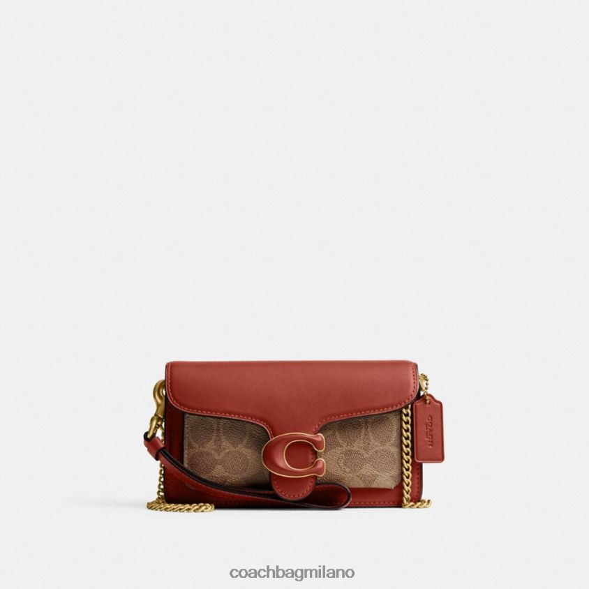 Coach donne braccialetto soriano in tela esclusiva b4/ruggine marrone chiaro FPN0Z8160