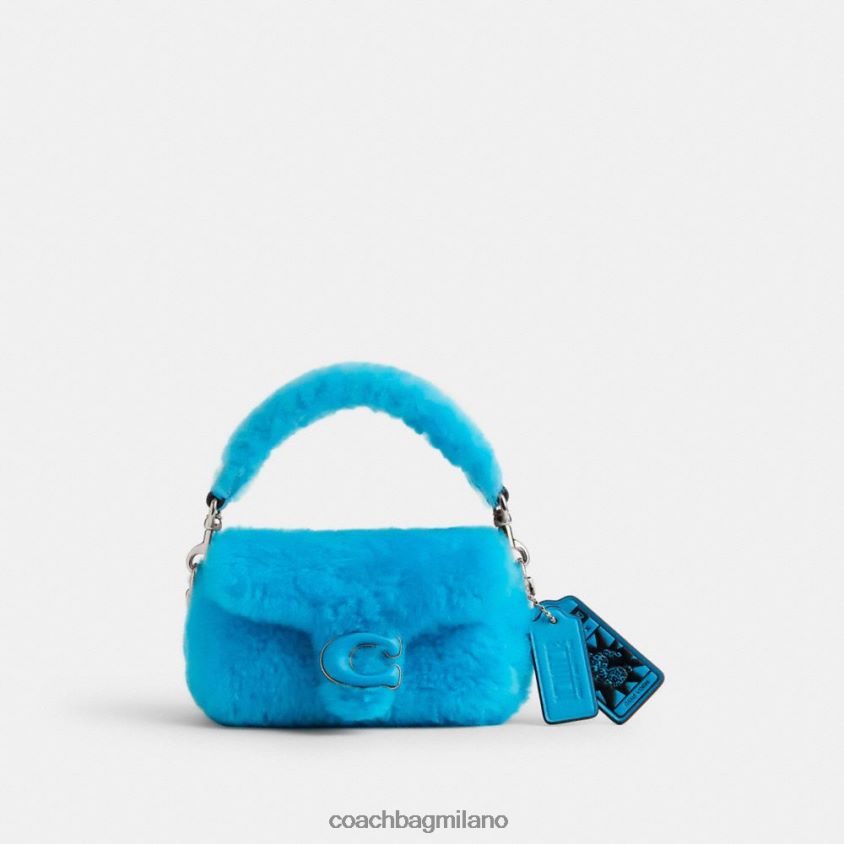 Coach donne il lil nas x drop tabby 12 in shearling sx/montero blu FPN0Z899