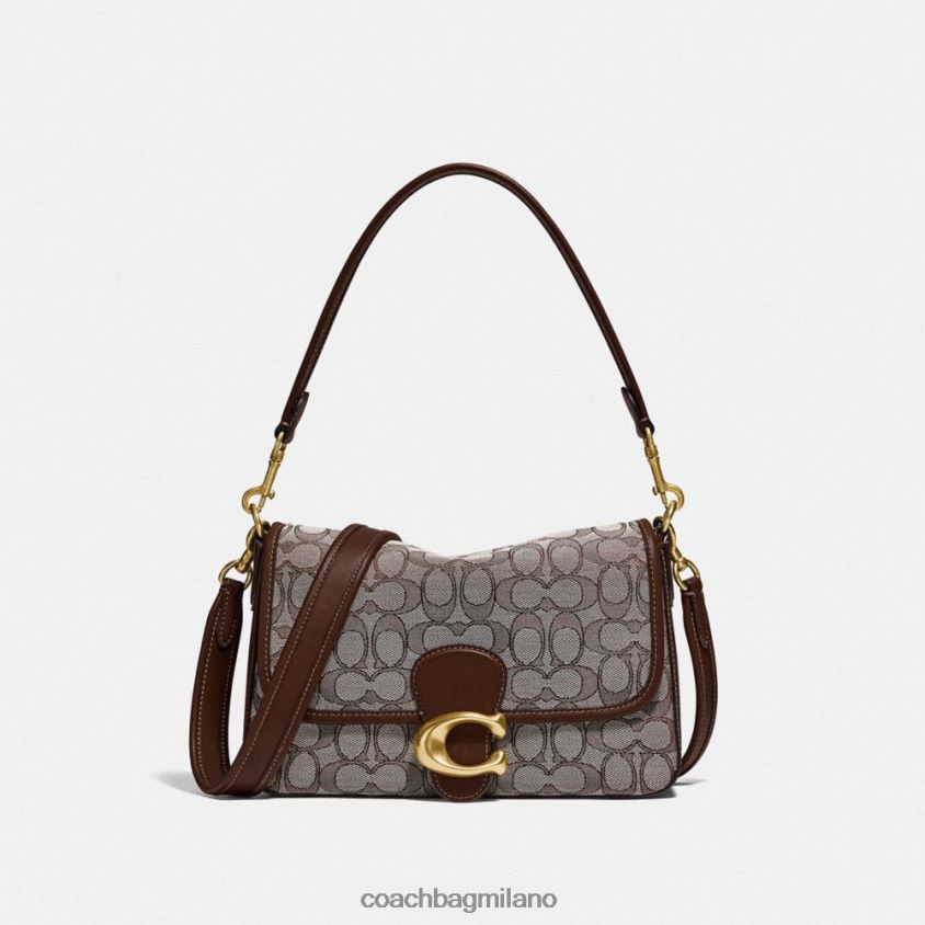 Coach donne morbida borsa a tracolla tabby in caratteristico jacquard b4/quercia acero FPN0Z8118