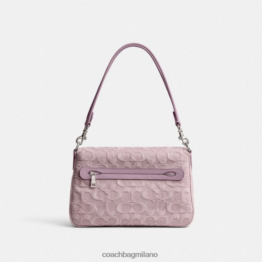 Coach donne morbida borsa a tracolla tabby in denim esclusivo sinistra/viola chiaro FPN0Z8154