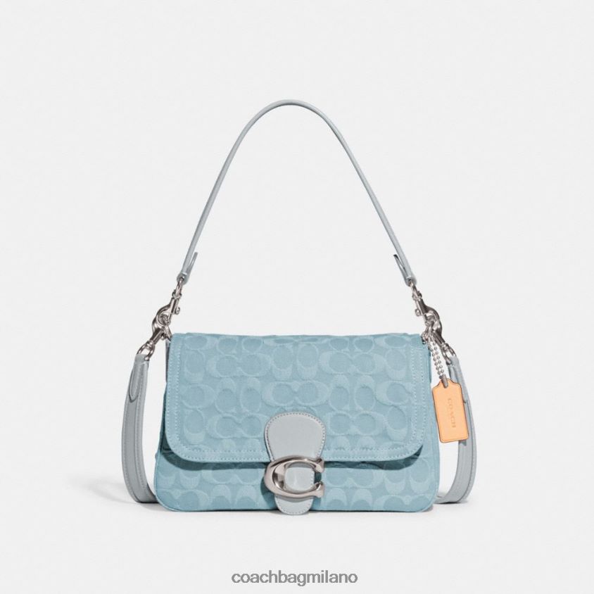Coach donne morbida borsa a tracolla tabby in denim esclusivo sx/azzurro FPN0Z8153