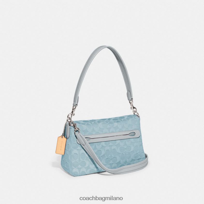 Coach donne morbida borsa a tracolla tabby in denim esclusivo sx/azzurro FPN0Z8153