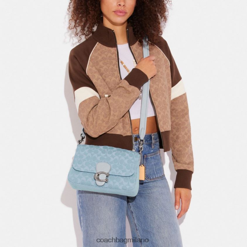 Coach donne morbida borsa a tracolla tabby in denim esclusivo sx/azzurro FPN0Z8153