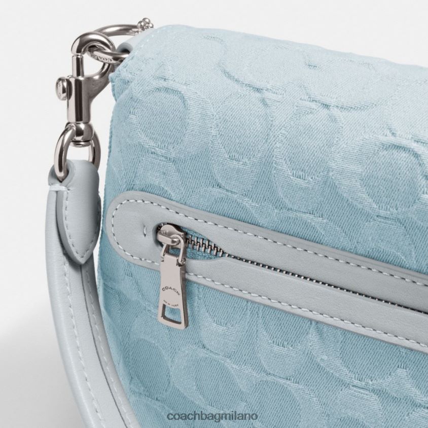 Coach donne morbida borsa a tracolla tabby in denim esclusivo sx/azzurro FPN0Z8153
