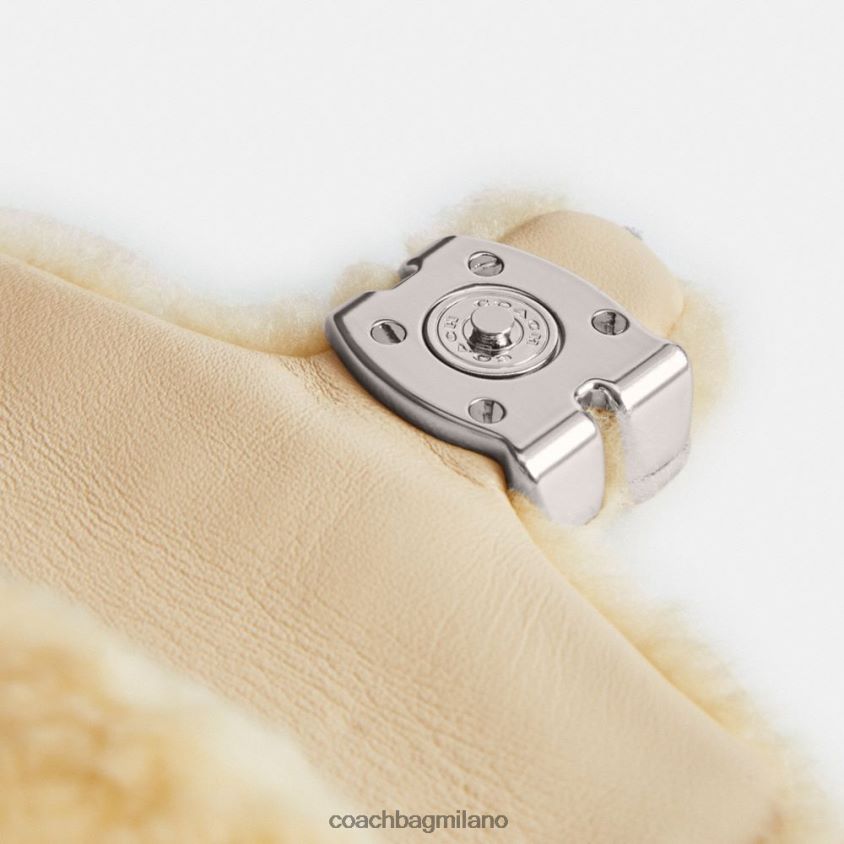Coach donne tabby 12 in shearling sx/crema FPN0Z897
