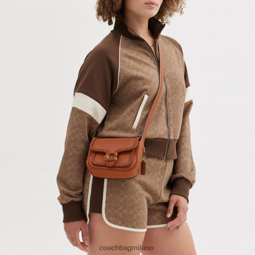 Coach donne tabby messenger 19 con treccia b4/ambra brunita FPN0Z8125