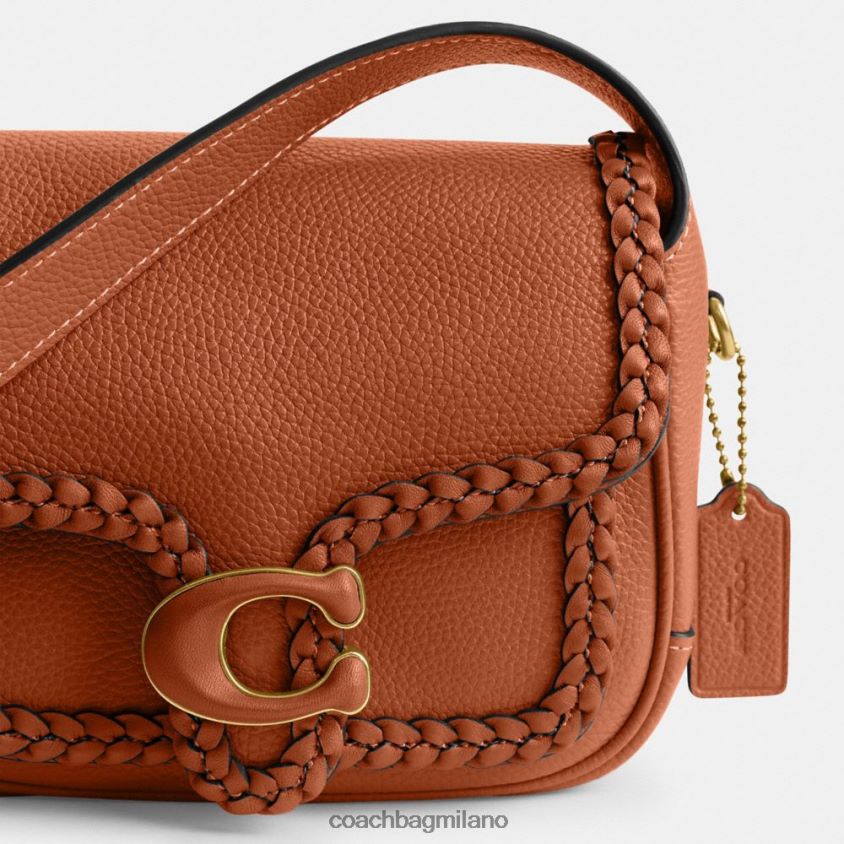 Coach donne tabby messenger 19 con treccia b4/ambra brunita FPN0Z8125