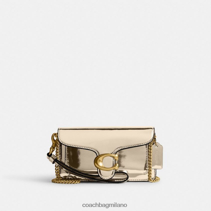 Coach donne tracolla tabby in argento metallizzato b4/oro FPN0Z8111
