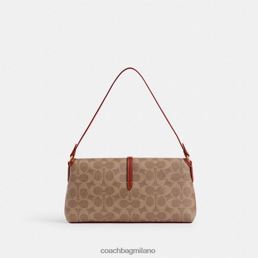 Coach donne Borsa Hamptons in tela esclusiva b4/ruggine marrone chiaro FPN0Z8257