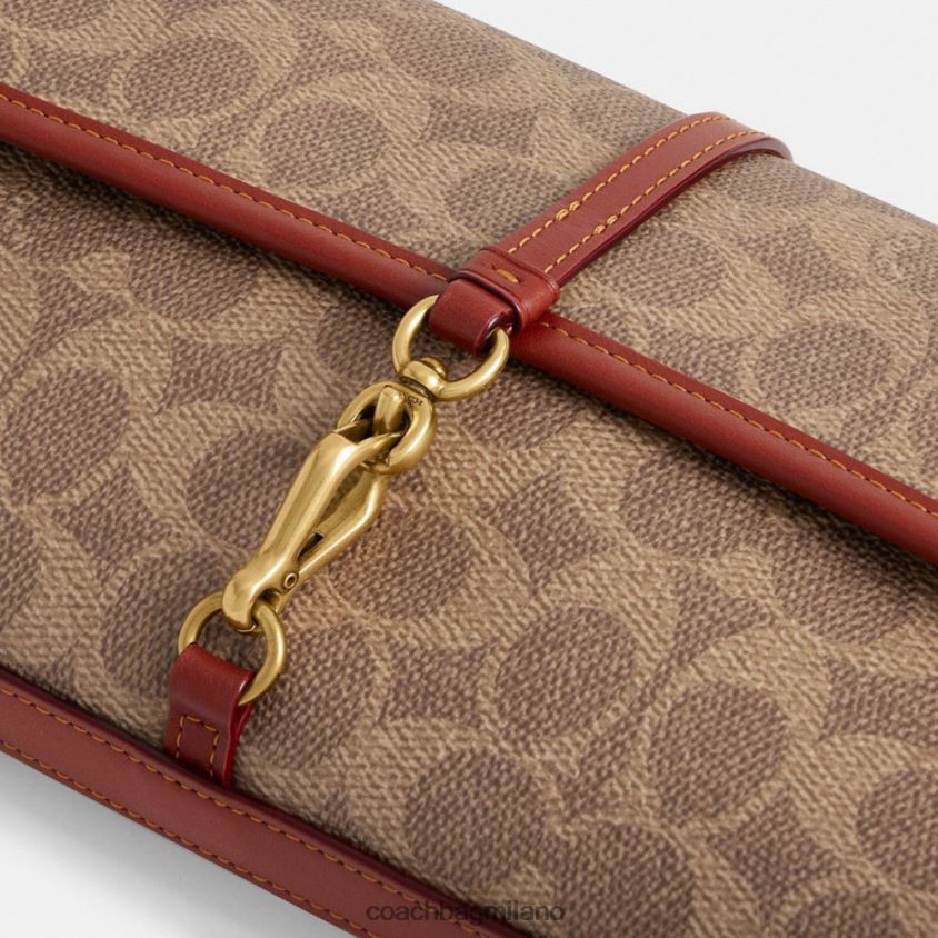 Coach donne Borsa Hamptons in tela esclusiva b4/ruggine marrone chiaro FPN0Z8257