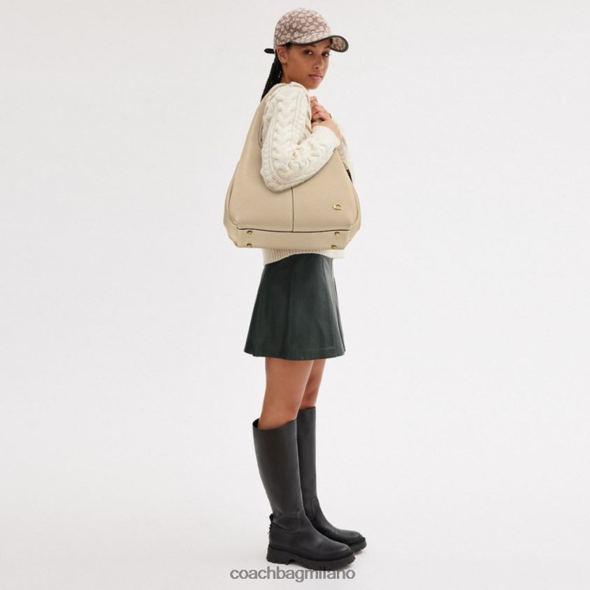 Coach donne borsa a tracolla in lana b4/avorio FPN0Z8282