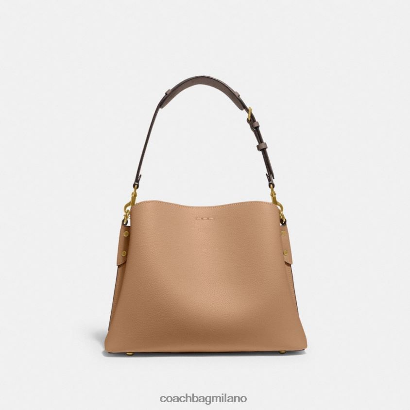 Coach donne borsa a tracolla in salice in colorblock b4/caramella mou multi FPN0Z8266