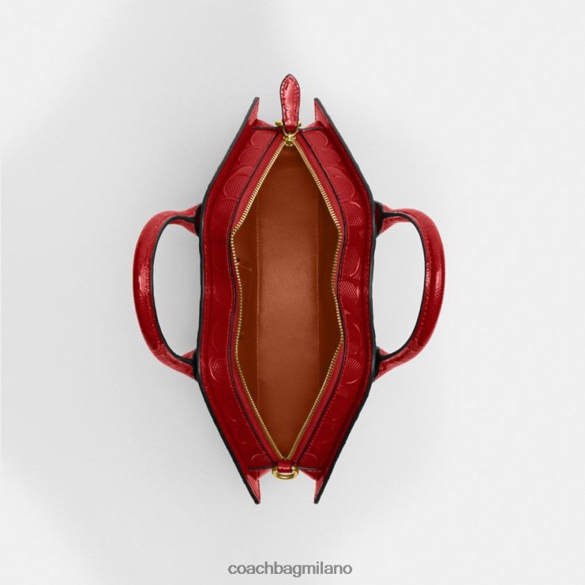 Coach donne borsa a tracolla in pelle esclusiva b4/rosso FPN0Z8239