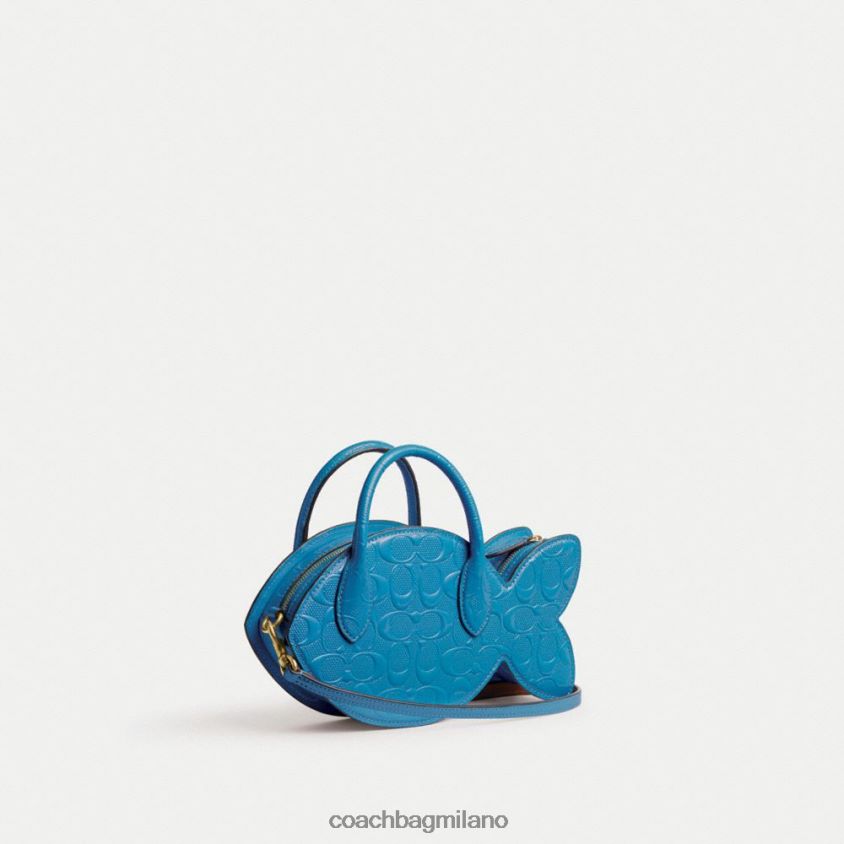 Coach donne borsa da pesce in pelle esclusiva b4/blu FPN0Z8238