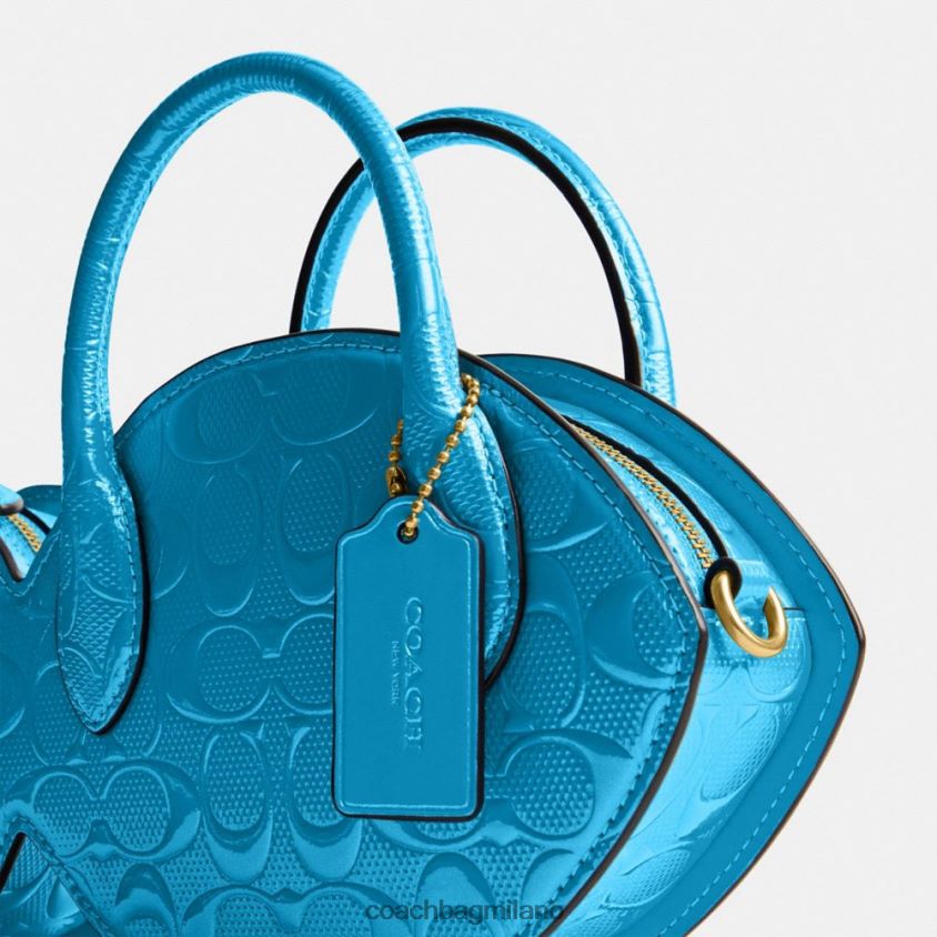Coach donne borsa da pesce in pelle esclusiva b4/blu FPN0Z8238