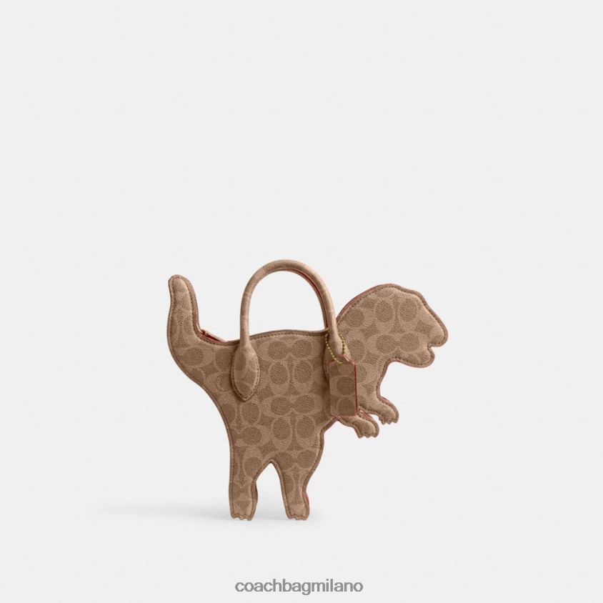 Coach donne borsa rexy in tela esclusiva b4/ruggine marrone chiaro FPN0Z8231
