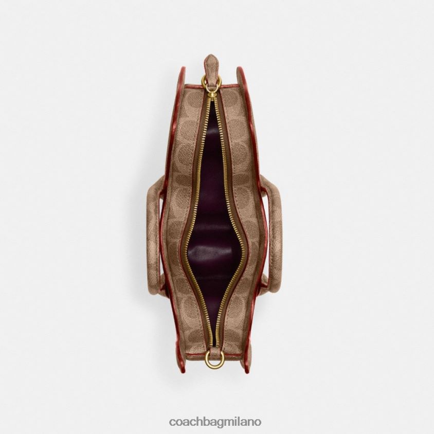Coach donne borsa rexy in tela esclusiva b4/ruggine marrone chiaro FPN0Z8231