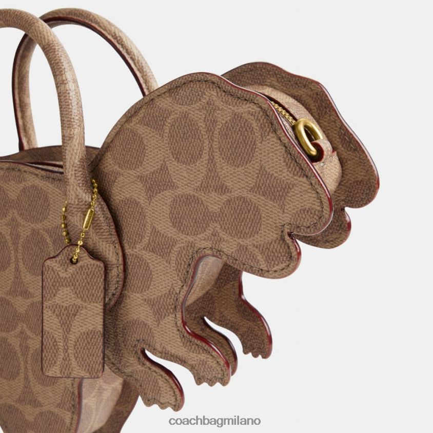 Coach donne borsa rexy in tela esclusiva b4/ruggine marrone chiaro FPN0Z8231