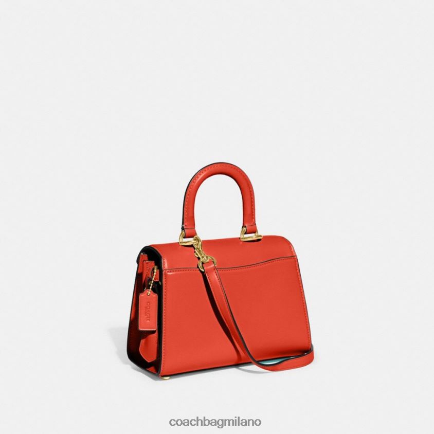 Coach donne maniglia superiore sammy 21 b4/sole arancione FPN0Z8250