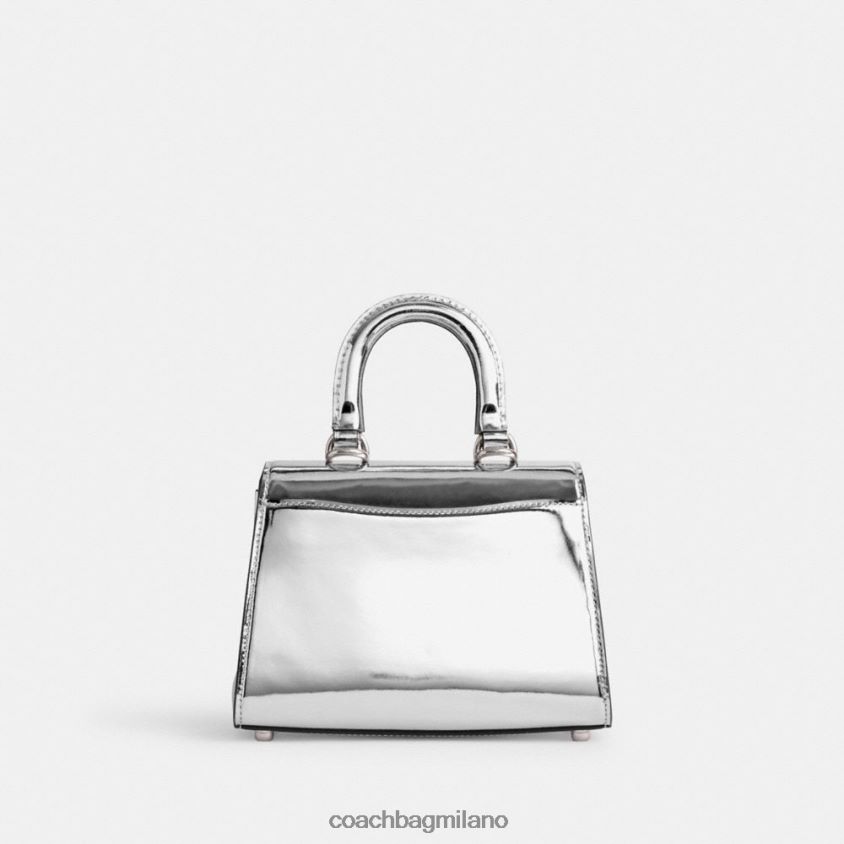 Coach donne maniglia superiore sammy 21 in argento metallizzato sx/argento FPN0Z8230