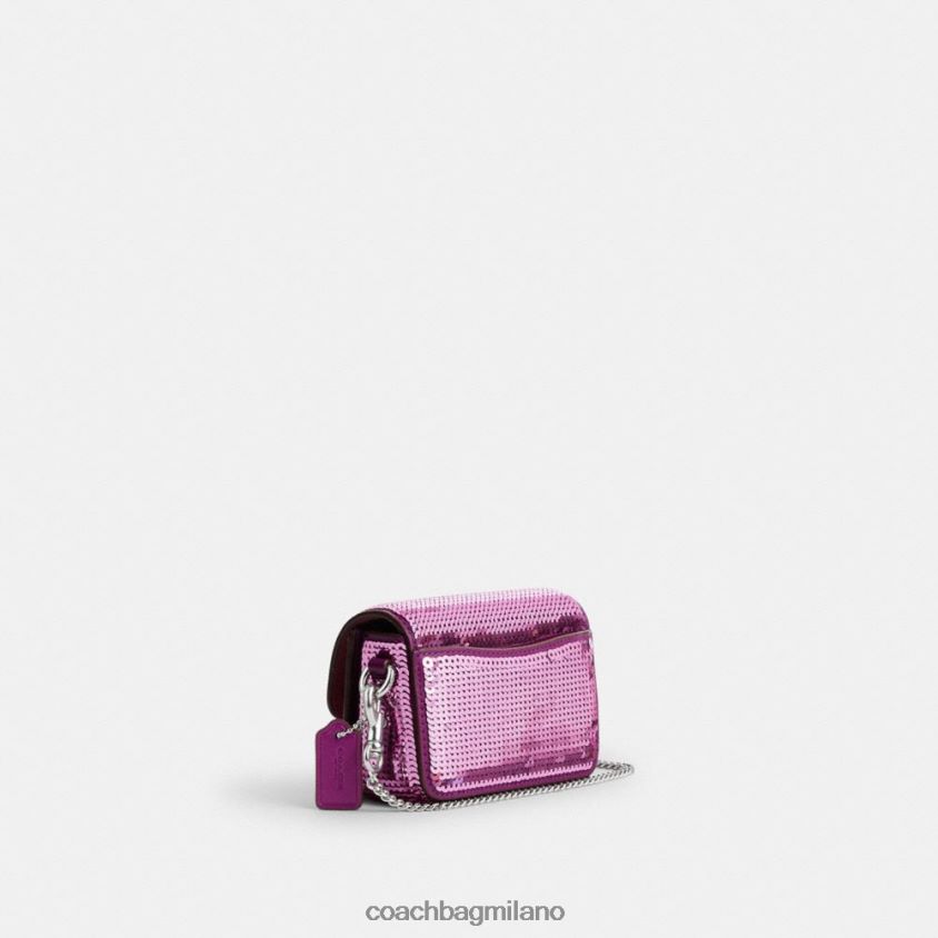 Coach donne studio 12 con paillettes sinistra/magenta scuro FPN0Z8225