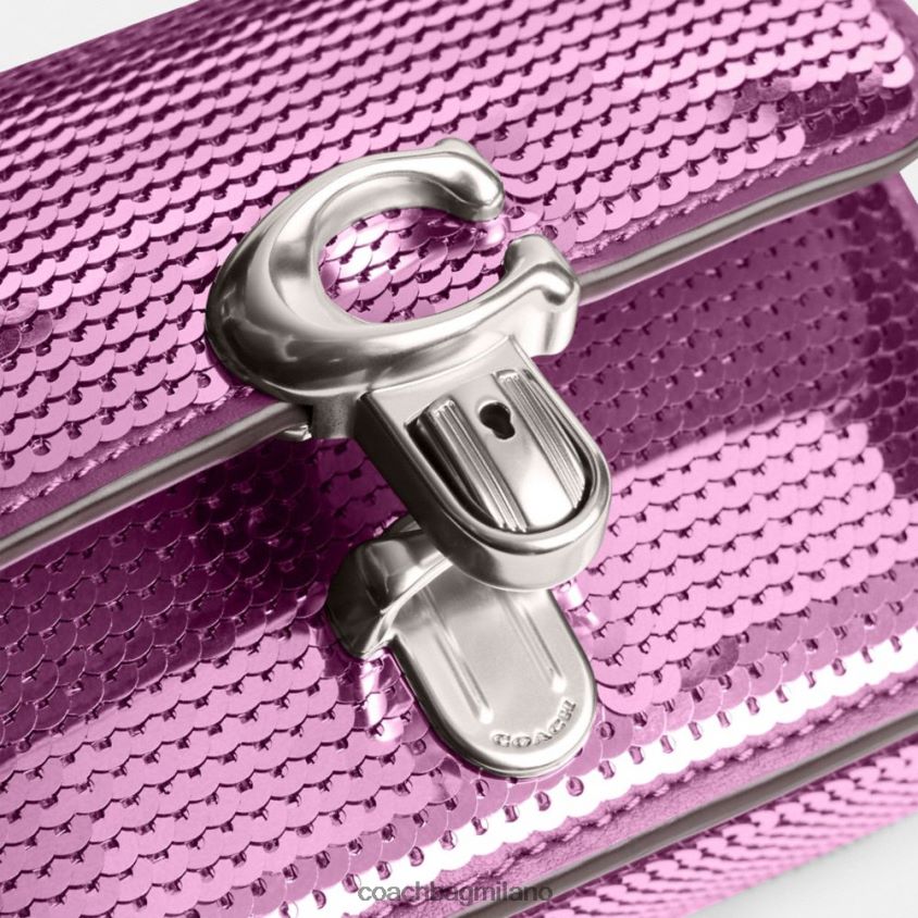 Coach donne studio 12 con paillettes sinistra/magenta scuro FPN0Z8225