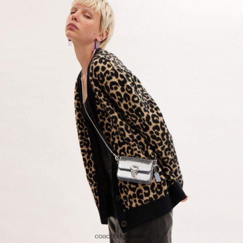 Coach donne studio 12 con paillettes sx/argento FPN0Z8224