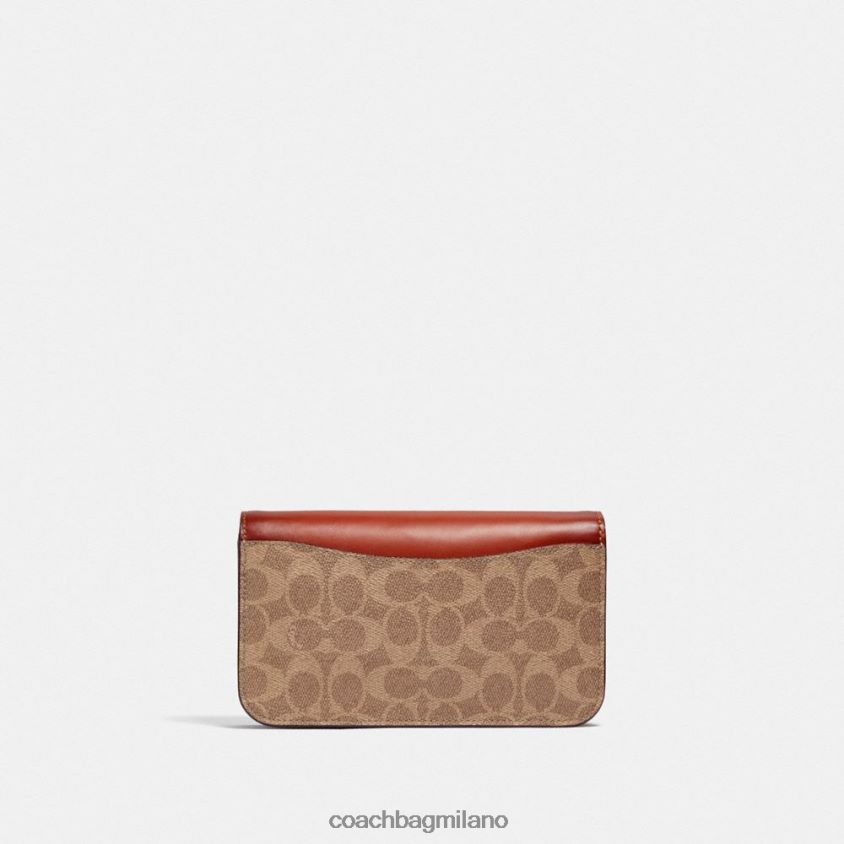 Coach donne tracolla Hayden in tela esclusiva b4/ruggine marrone chiaro FPN0Z8219