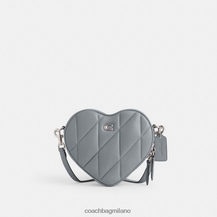 Coach donne tracolla a cuore con trapuntatura sx/grigio blu FPN0Z8206