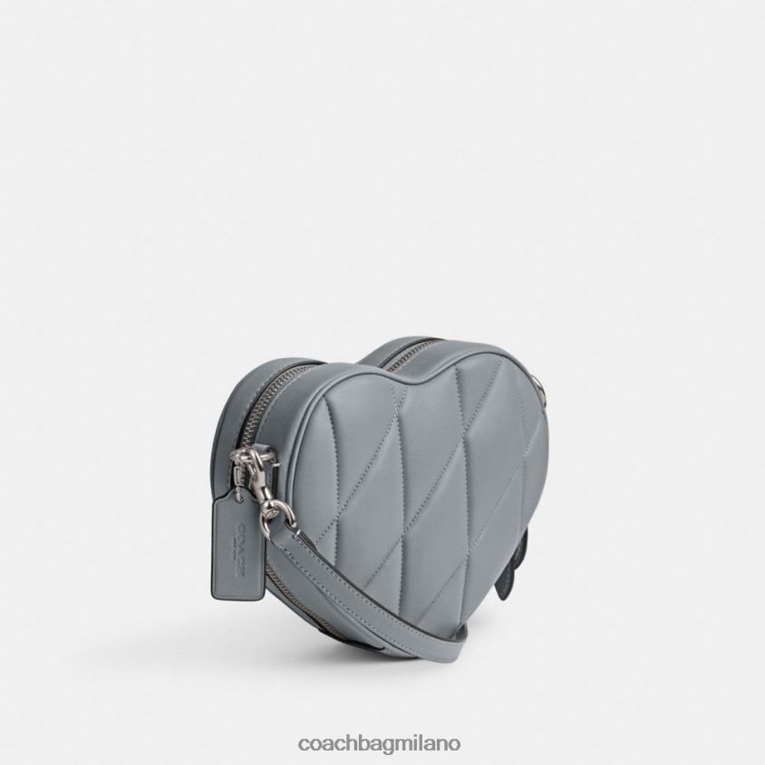 Coach donne tracolla a cuore con trapuntatura sx/grigio blu FPN0Z8206