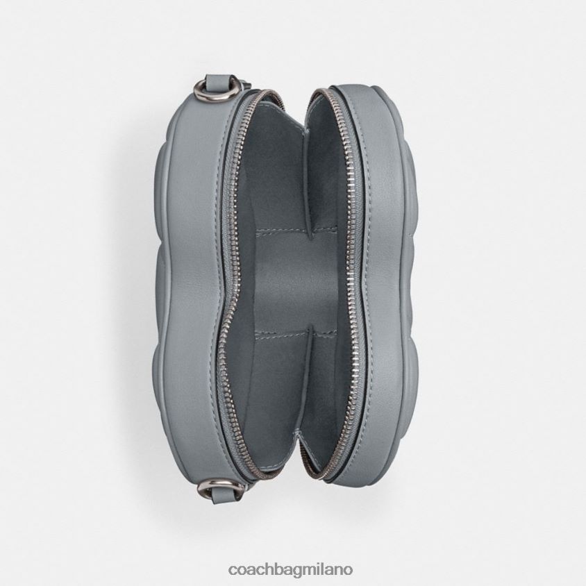 Coach donne tracolla a cuore con trapuntatura sx/grigio blu FPN0Z8206