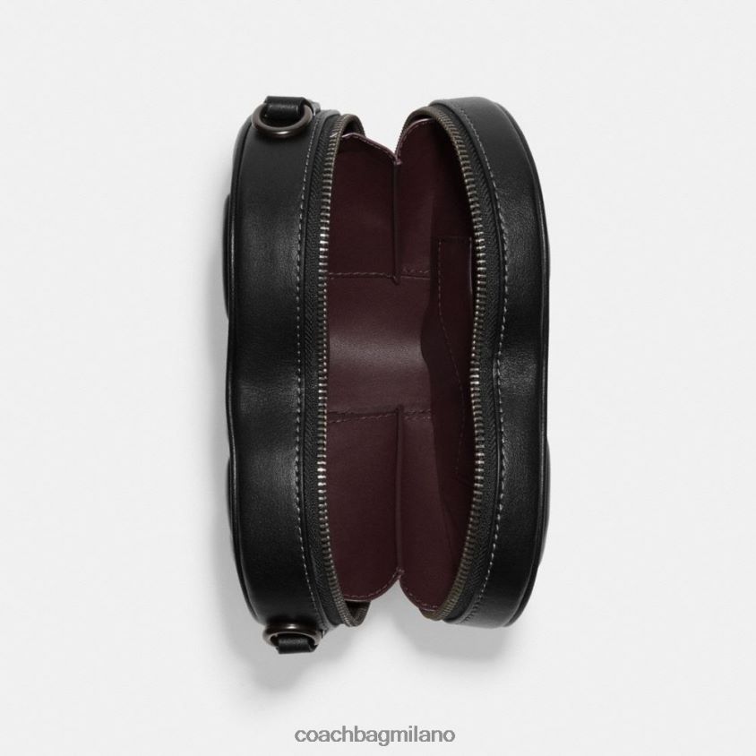 Coach donne tracolla a cuore con trapuntatura v5/nero FPN0Z8204