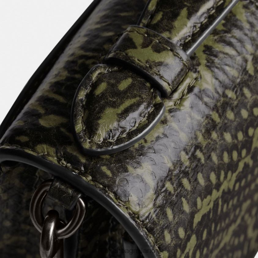 Coach donne tracolla bea in pelle di serpente v5/verde militare FPN0Z8222