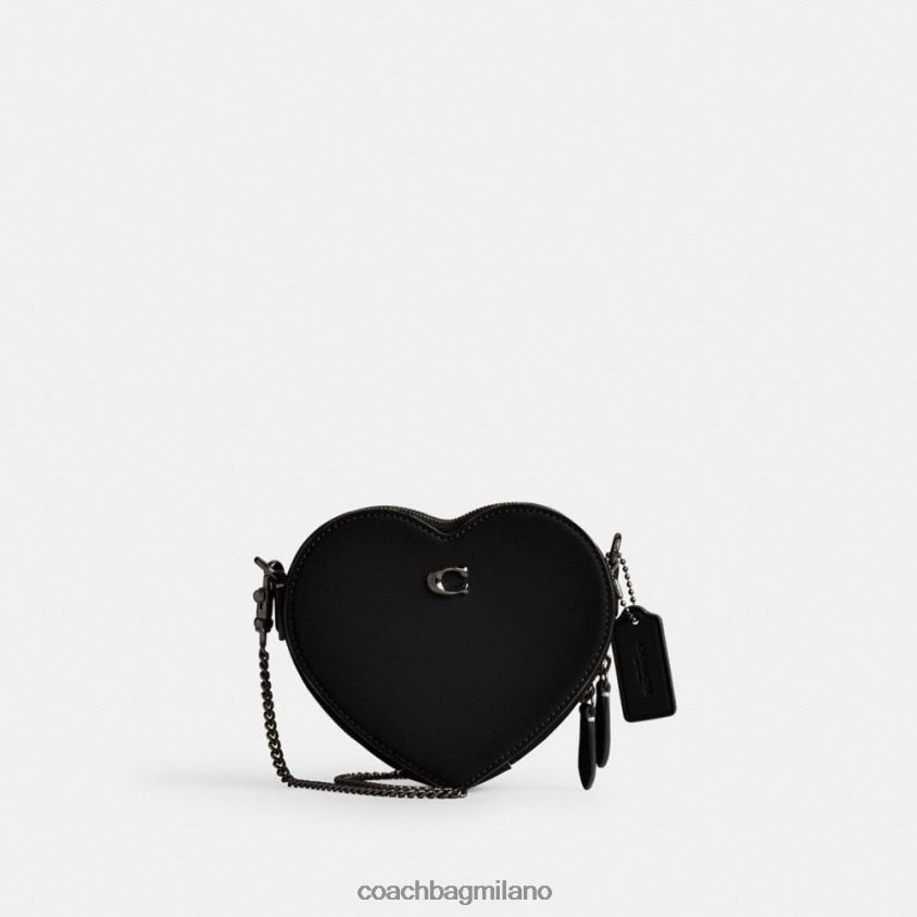 Coach donne tracolla cuore 14 v5/nero FPN0Z8211