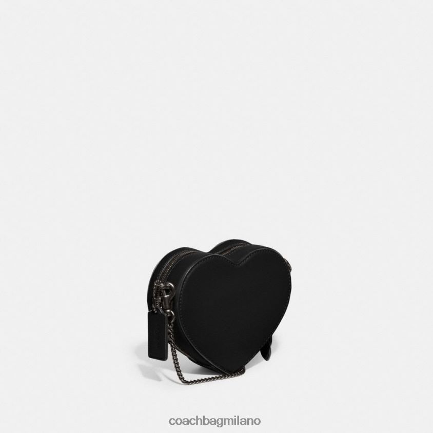 Coach donne tracolla cuore 14 v5/nero FPN0Z8211