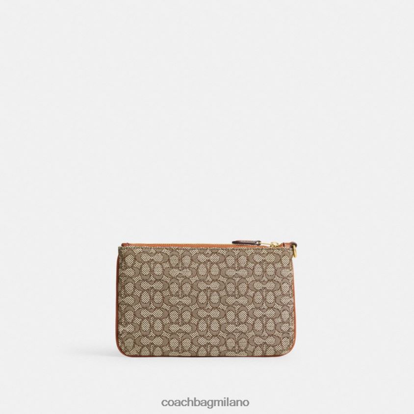 Coach donne piccola pochette in micro jacquard esclusivo b4/cacao brunito amb FPN0Z8362