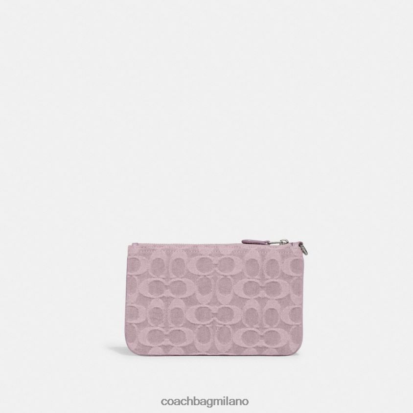 Coach donne piccolo cinturino in denim esclusivo sinistra/viola chiaro FPN0Z8365