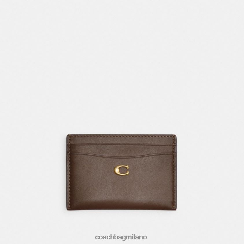 Coach donne custodia per carte b4/pietra scura FPN0Z8380