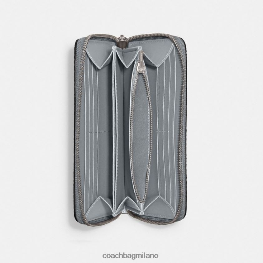 Coach donne portafoglio con cerniera a fisarmonica sx/grigio blu FPN0Z8321