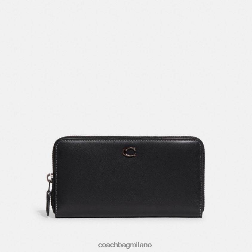 Coach donne portafoglio con cerniera a fisarmonica v5/nero FPN0Z8327