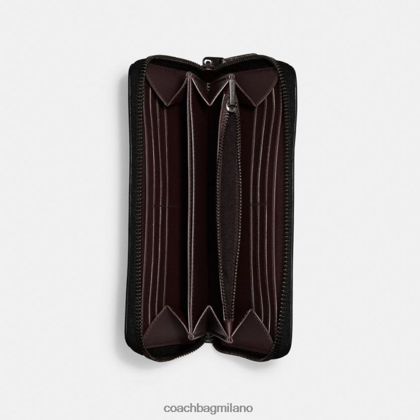 Coach donne portafoglio con cerniera a fisarmonica v5/nero FPN0Z8327