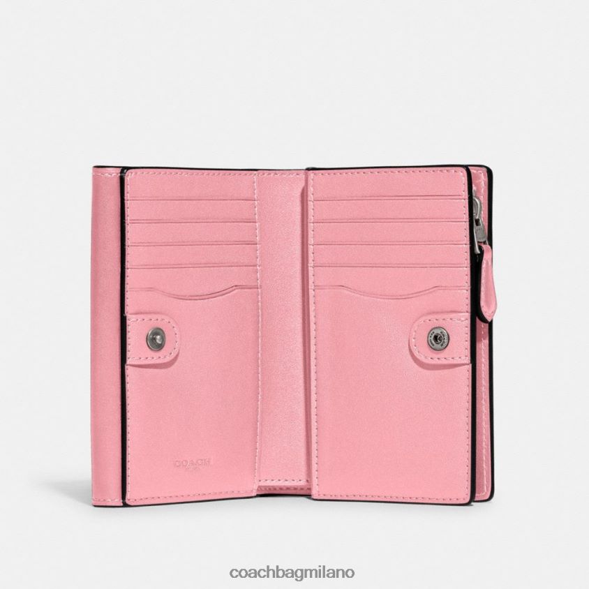 Coach donne portafoglio medio da studio sx/fiore rosa FPN0Z8334