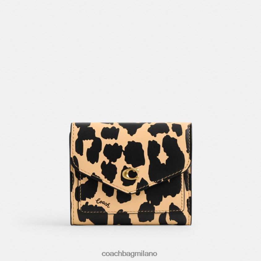 Coach donne portafoglio Wyn piccolo con stampa leopardata b4/leopardo FPN0Z8354