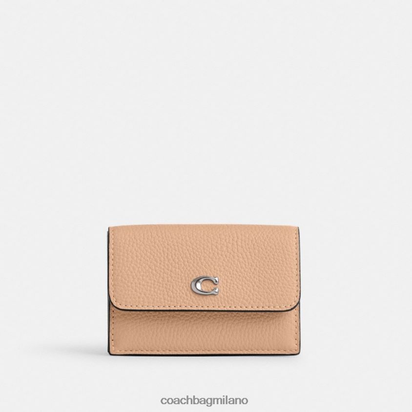 Coach donne portafoglio mini trifold essenziale sinistra/buff FPN0Z8346